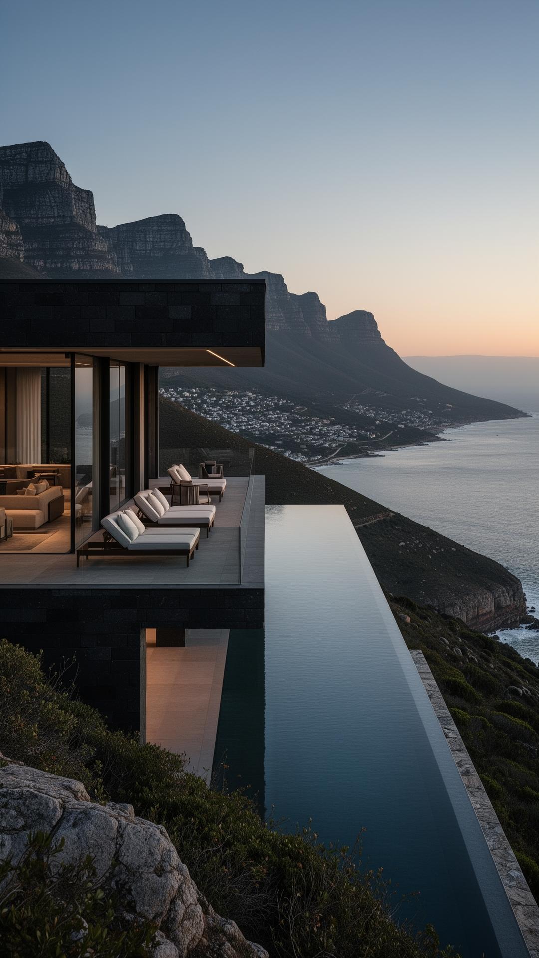 Top Cliffe Estate — modern villa on Helderberg mountainside
